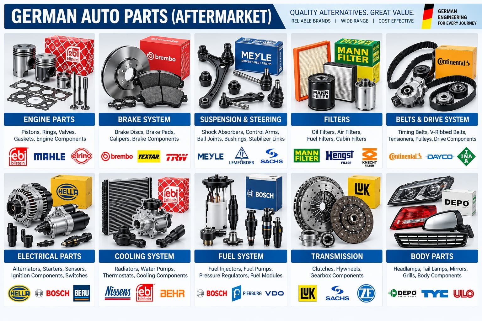 Aftermarket German Auto Parts